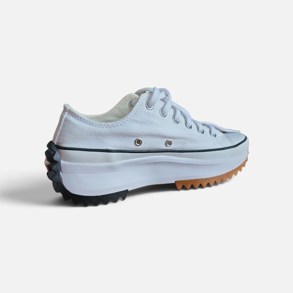 Converse Run Star Hike Ox Womens 7 White Platform Sneakers Lug Sole Streetwear